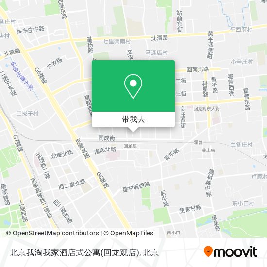 北京我淘我家酒店式公寓(回龙观店)地图