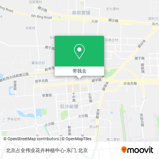 北京占全伟业花卉种植中心-东门地图