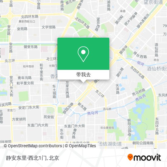 静安东里-西北1门地图