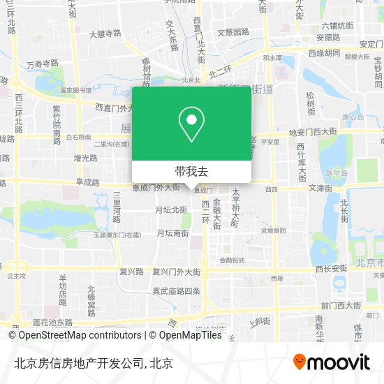 北京房信房地产开发公司地图