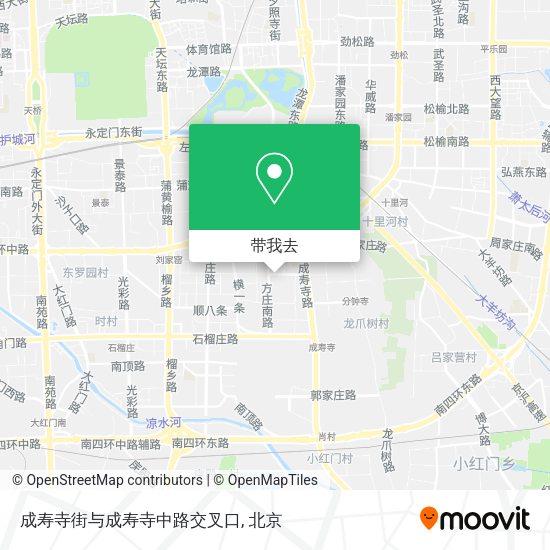 成寿寺街与成寿寺中路交叉口地图