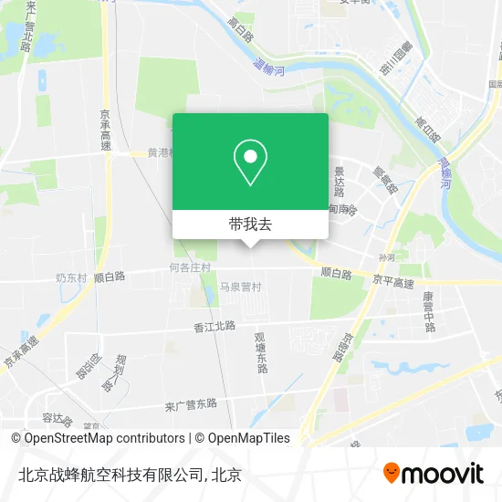 北京战蜂航空科技有限公司地图