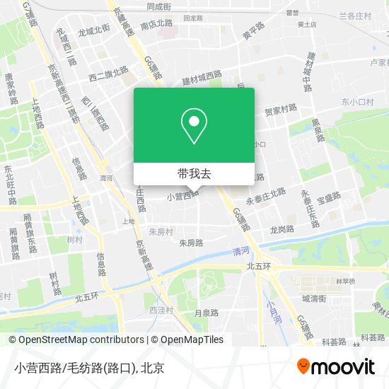 小营西路/毛纺路(路口)地图
