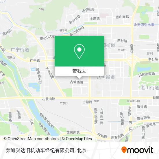 荣通兴达旧机动车经纪有限公司地图