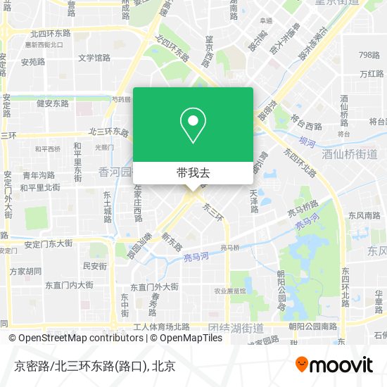 京密路/北三环东路(路口)地图