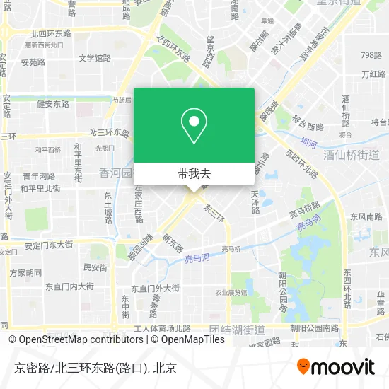 京密路/北三环东路(路口)地图