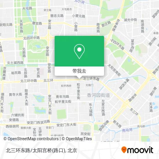 北三环东路/太阳宫桥(路口)地图