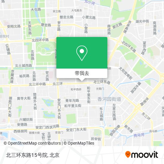 北三环东路15号院地图
