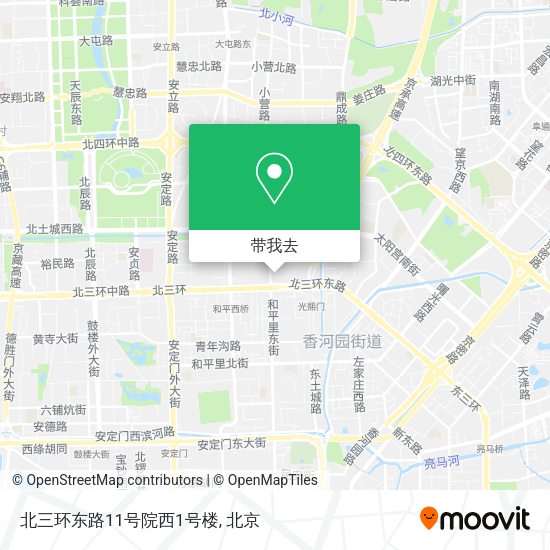 北三环东路11号院西1号楼地图