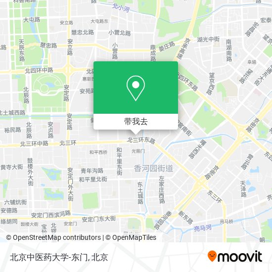 北京中医药大学-东门地图