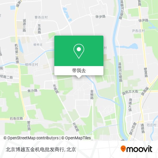 北京博越五金机电批发商行地图