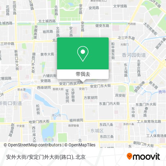 安外大街/安定门外大街(路口)地图