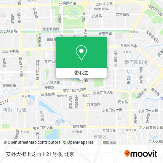 安外大街上龙西里21号楼地图