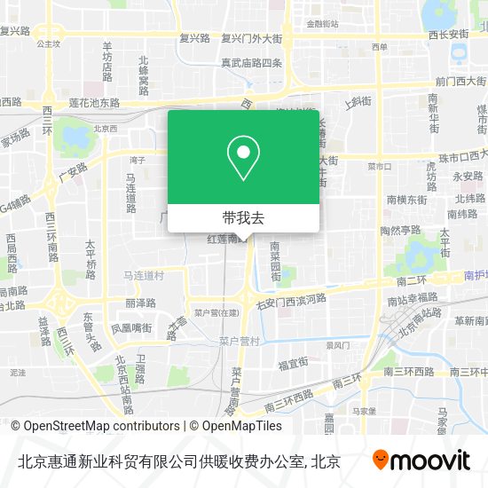 北京惠通新业科贸有限公司供暖收费办公室地图