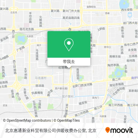 北京惠通新业科贸有限公司供暖收费办公室地图