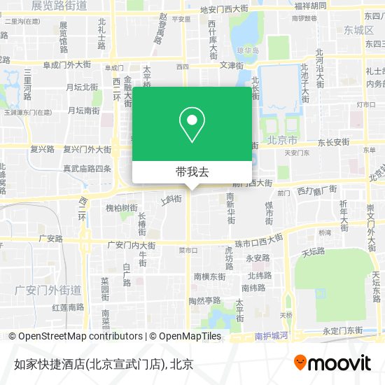 如家快捷酒店(北京宣武门店)地图