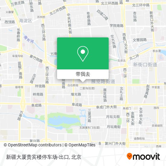 新疆大厦贵宾楼停车场-出口地图