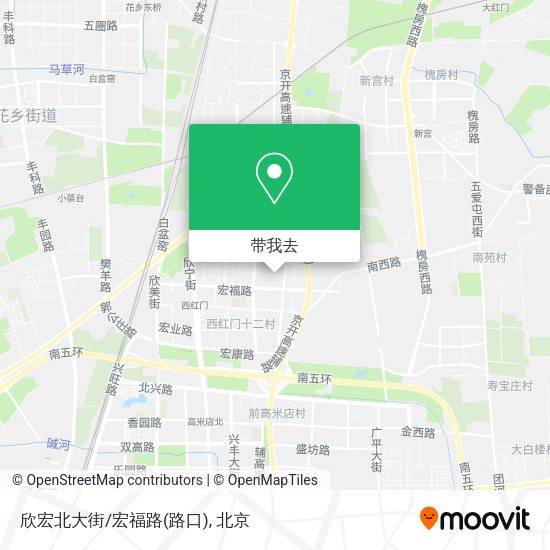 欣宏北大街/宏福路(路口)地图