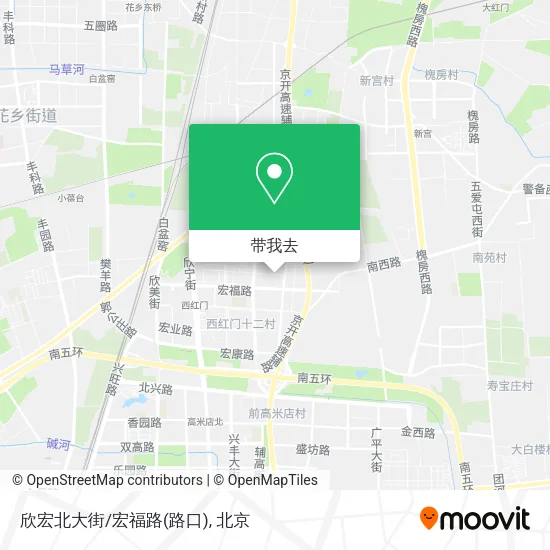 欣宏北大街/宏福路(路口)地图