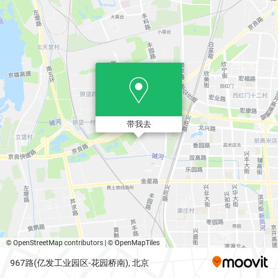 967路(亿发工业园区-花园桥南)地图