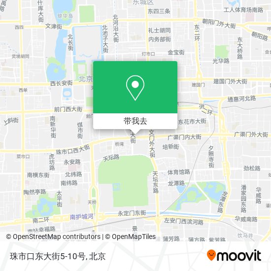 珠市口东大街5-10号地图