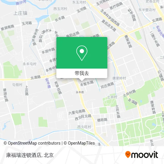 康福瑞连锁酒店地图