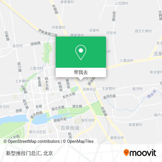 新型推拉门总汇地图