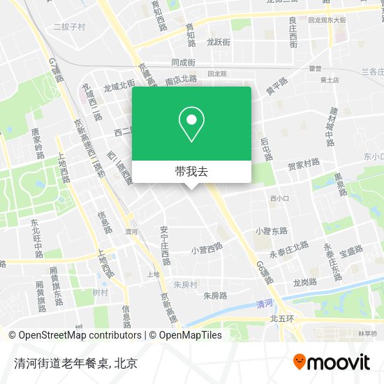 清河街道老年餐桌地图