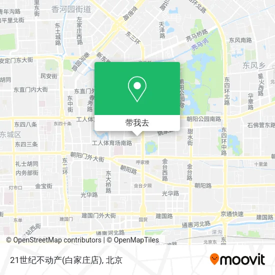 21世纪不动产(白家庄店)地图