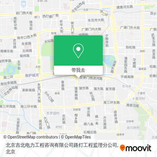 北京吉北电力工程咨询有限公司路灯工程监理分公司地图