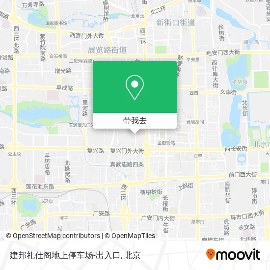 建邦礼仕阁地上停车场-出入口地图