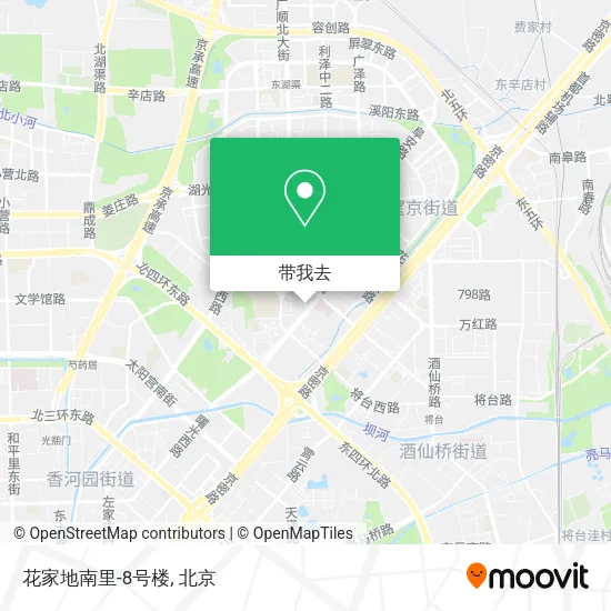 花家地南里-8号楼地图