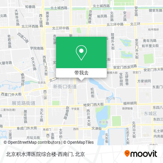 北京积水潭医院综合楼-西南门地图