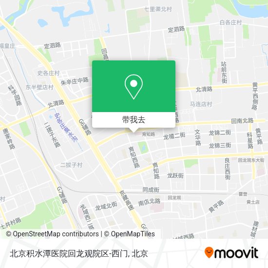 北京积水潭医院回龙观院区-西门地图