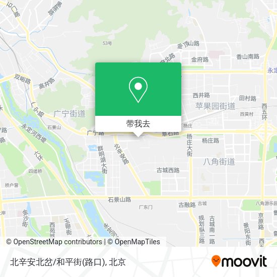 北辛安北岔/和平街(路口)地图