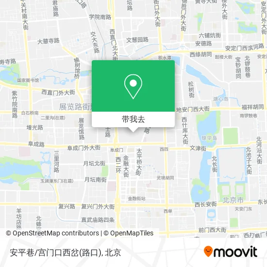 安平巷/宫门口西岔(路口)地图