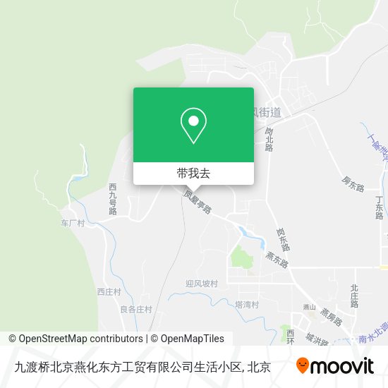 九渡桥北京燕化东方工贸有限公司生活小区地图