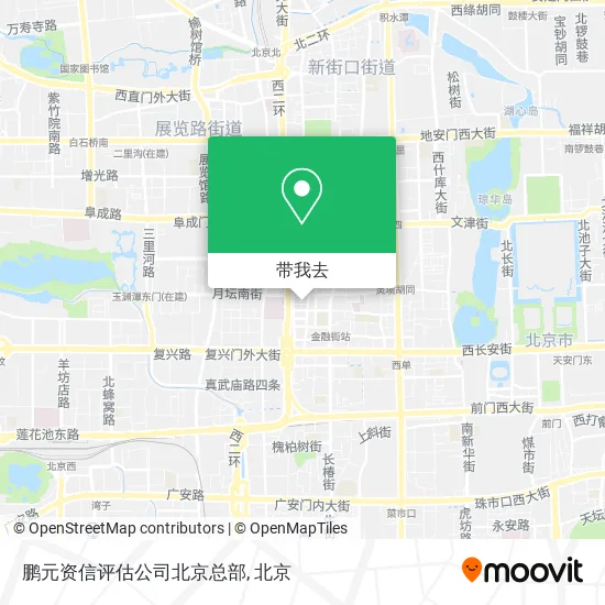 鹏元资信评估公司北京总部地图