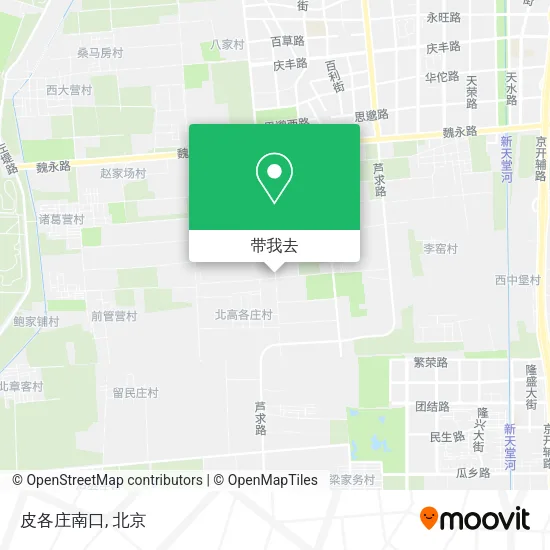 皮各庄南口地图