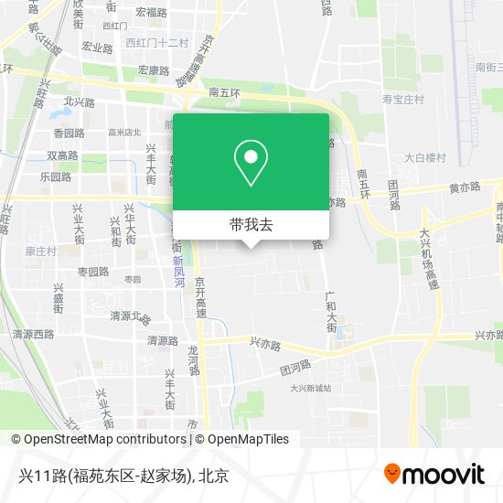 兴11路(福苑东区-赵家场)地图