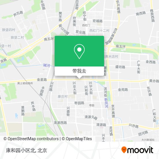 康和园小区北地图