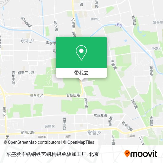 东盛发不锈钢铁艺钢构铝单板加工厂地图