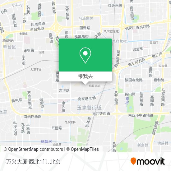 万兴大厦-西北1门地图