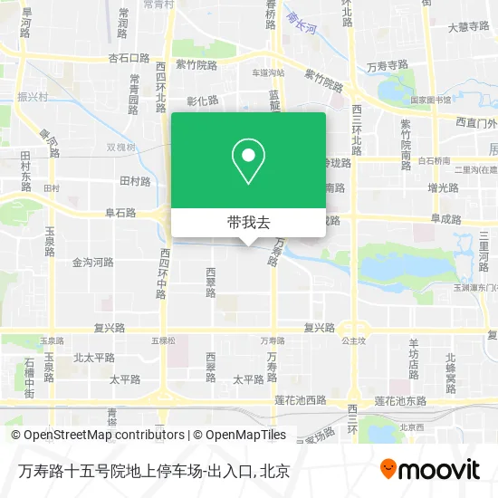 万寿路十五号院地上停车场-出入口地图