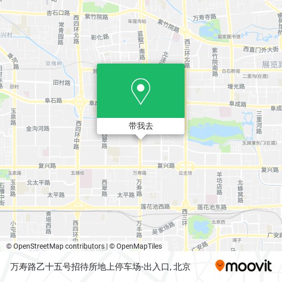 万寿路乙十五号招待所地上停车场-出入口地图