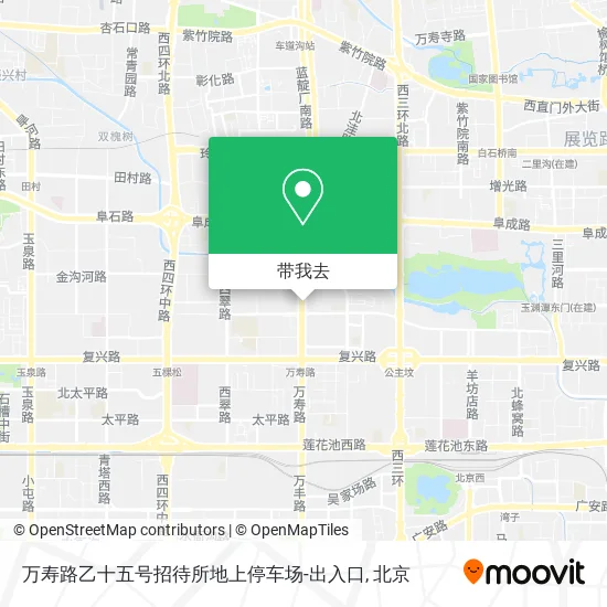 万寿路乙十五号招待所地上停车场-出入口地图