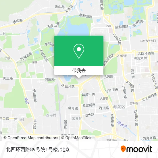 北四环西路89号院1号楼地图
