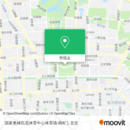 国家奥林匹克体育中心体育场-南8门地图