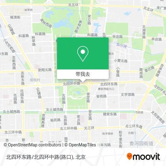 北四环东路/北四环中路(路口)地图