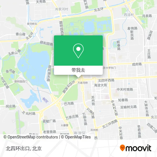 北四环出口地图